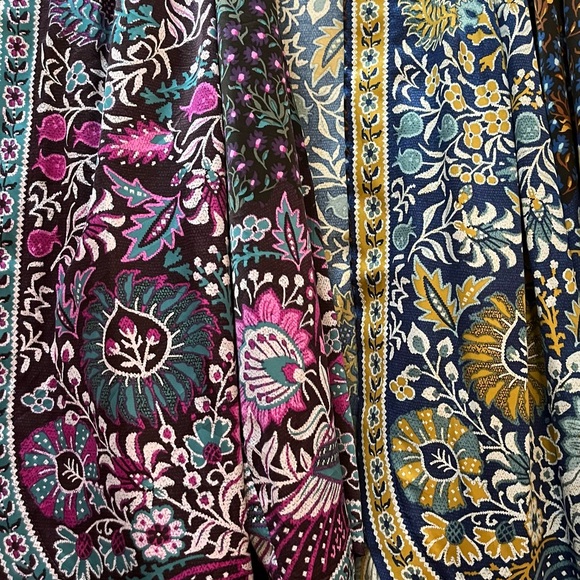 Bob Mackie Festival Print Silky Kimono Set - Picture 6 of 6